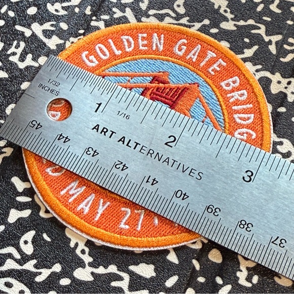 Golden Gate Bridge Embroidered Patch Iron-On - Picture 4 of 4